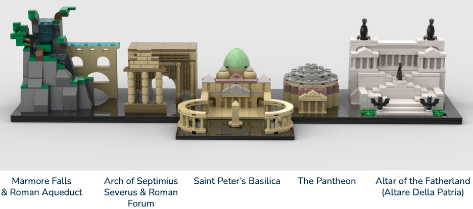 Lego discount architecture pantheon